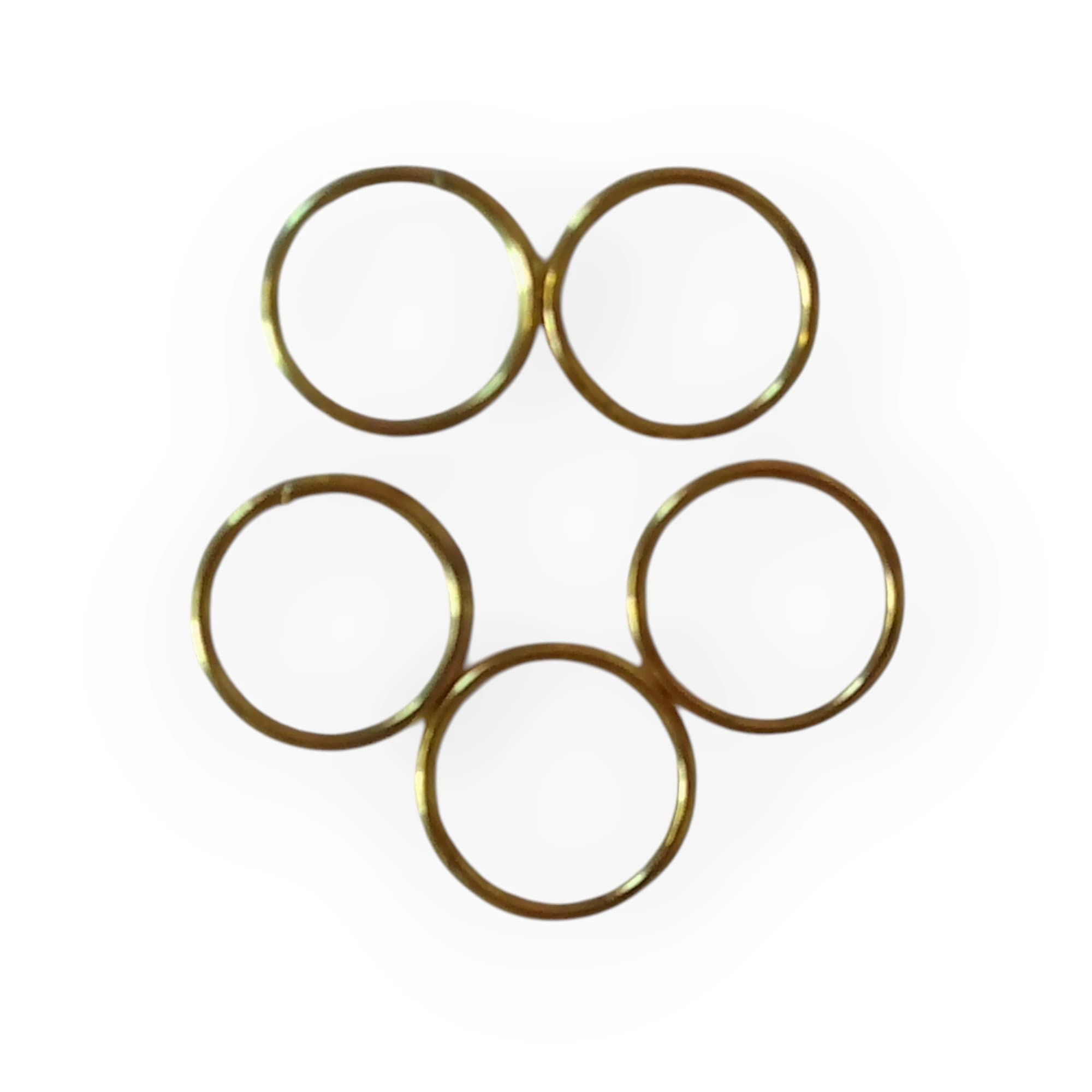 10mm Gold Key Rings