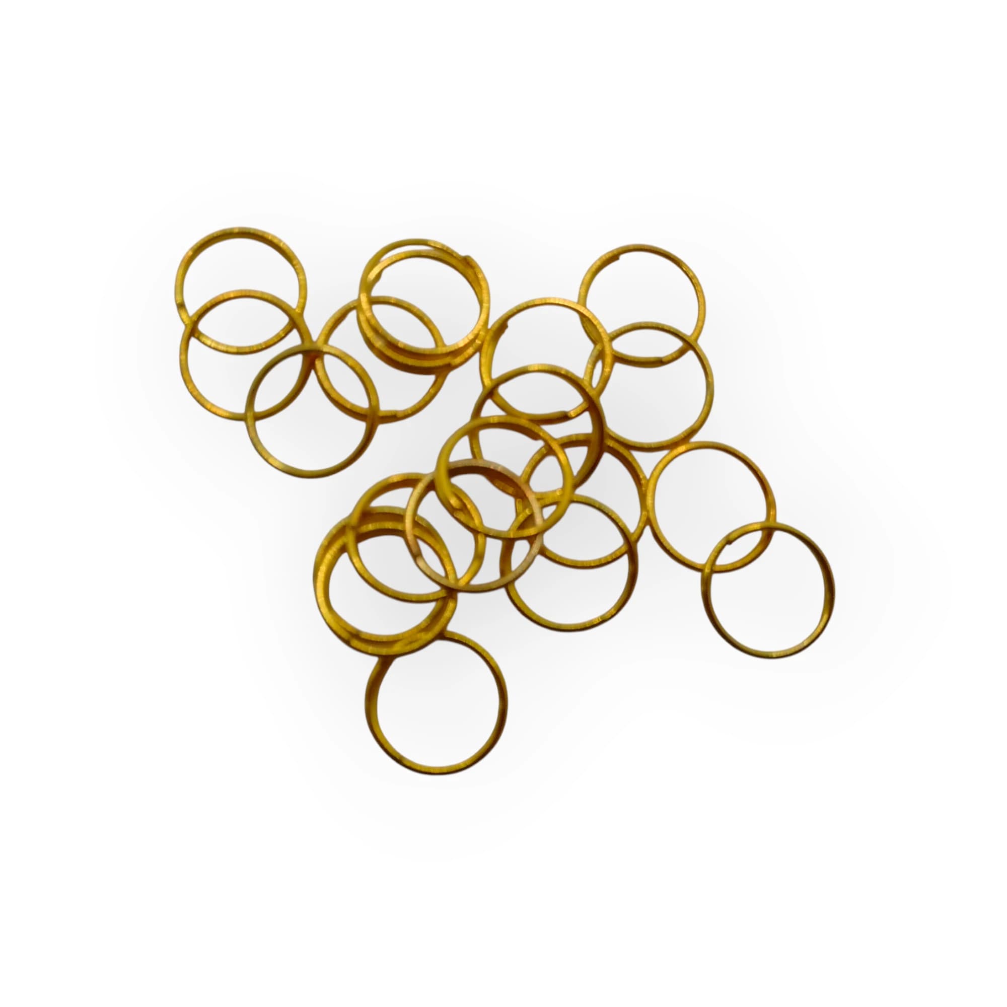 10mm Gold Key Rings
