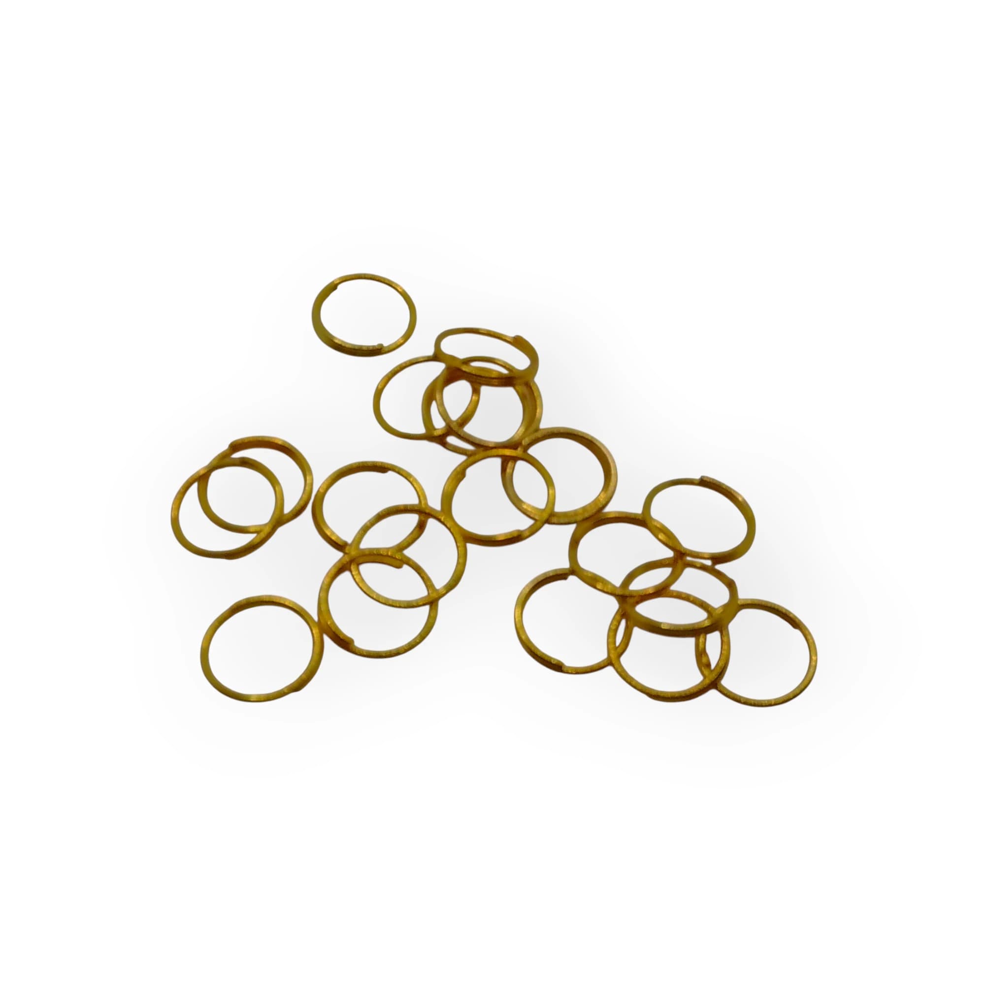 10mm Gold Key Rings