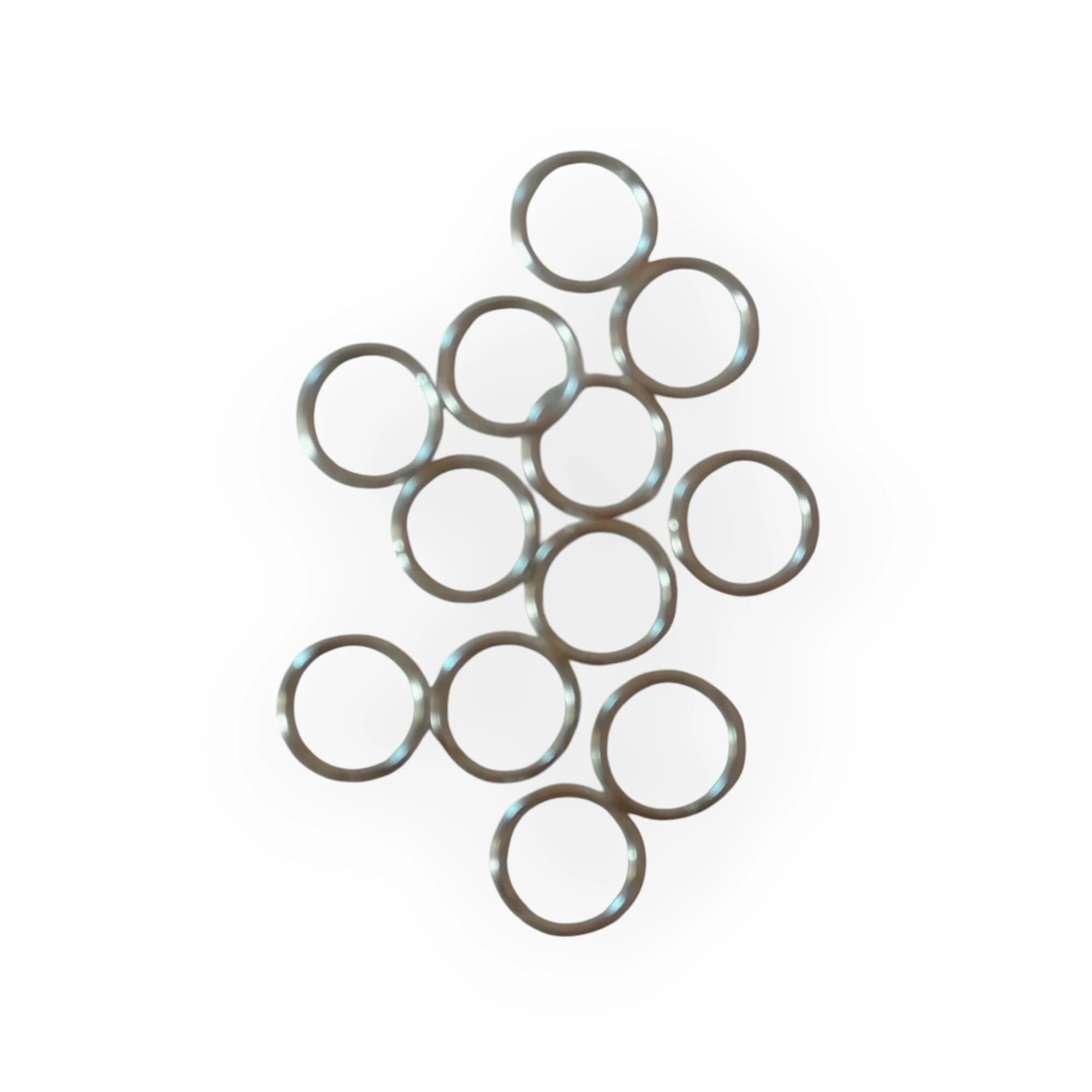12mm Silver Keyrings