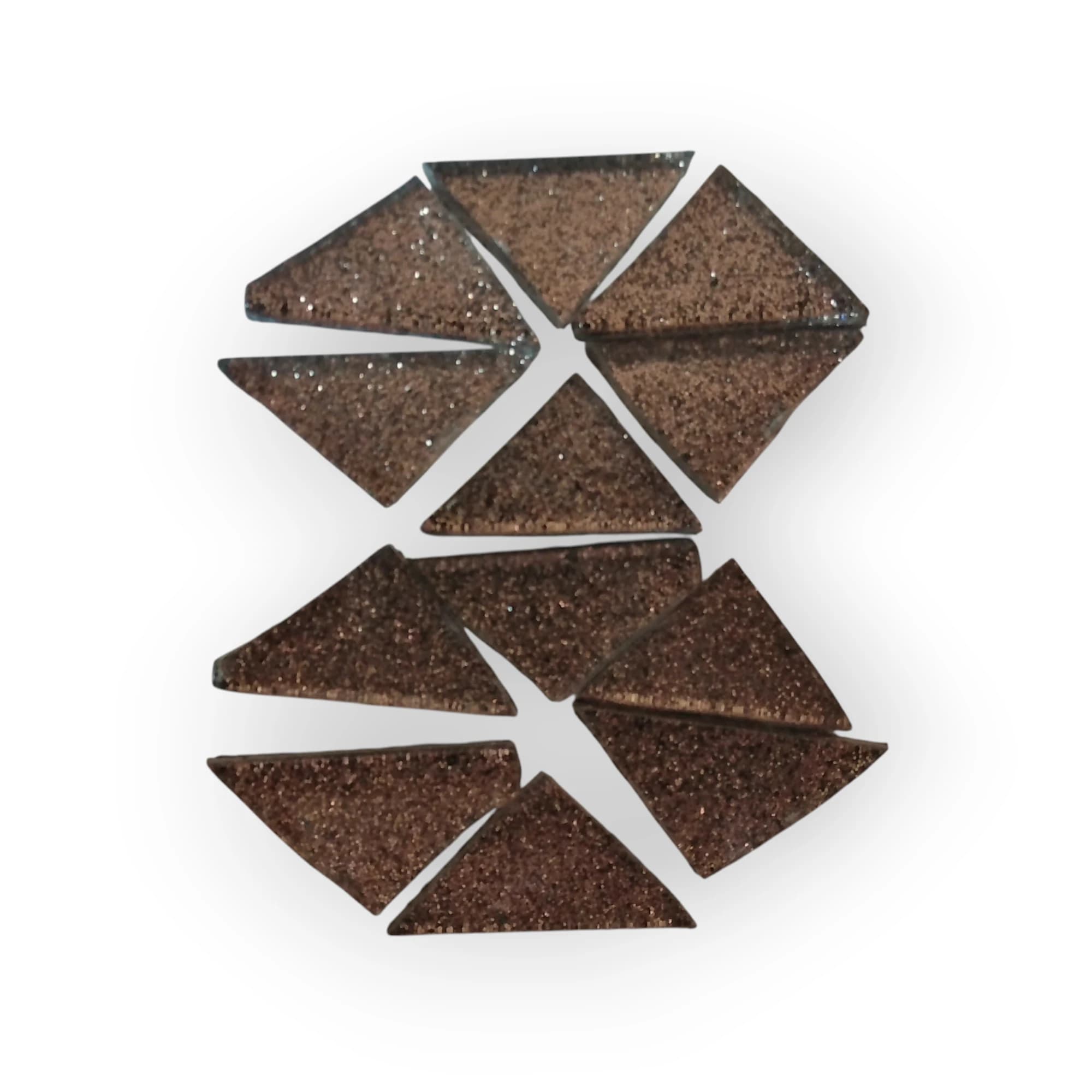Bag of pre-cut GL Dark Brown mosaic tiles