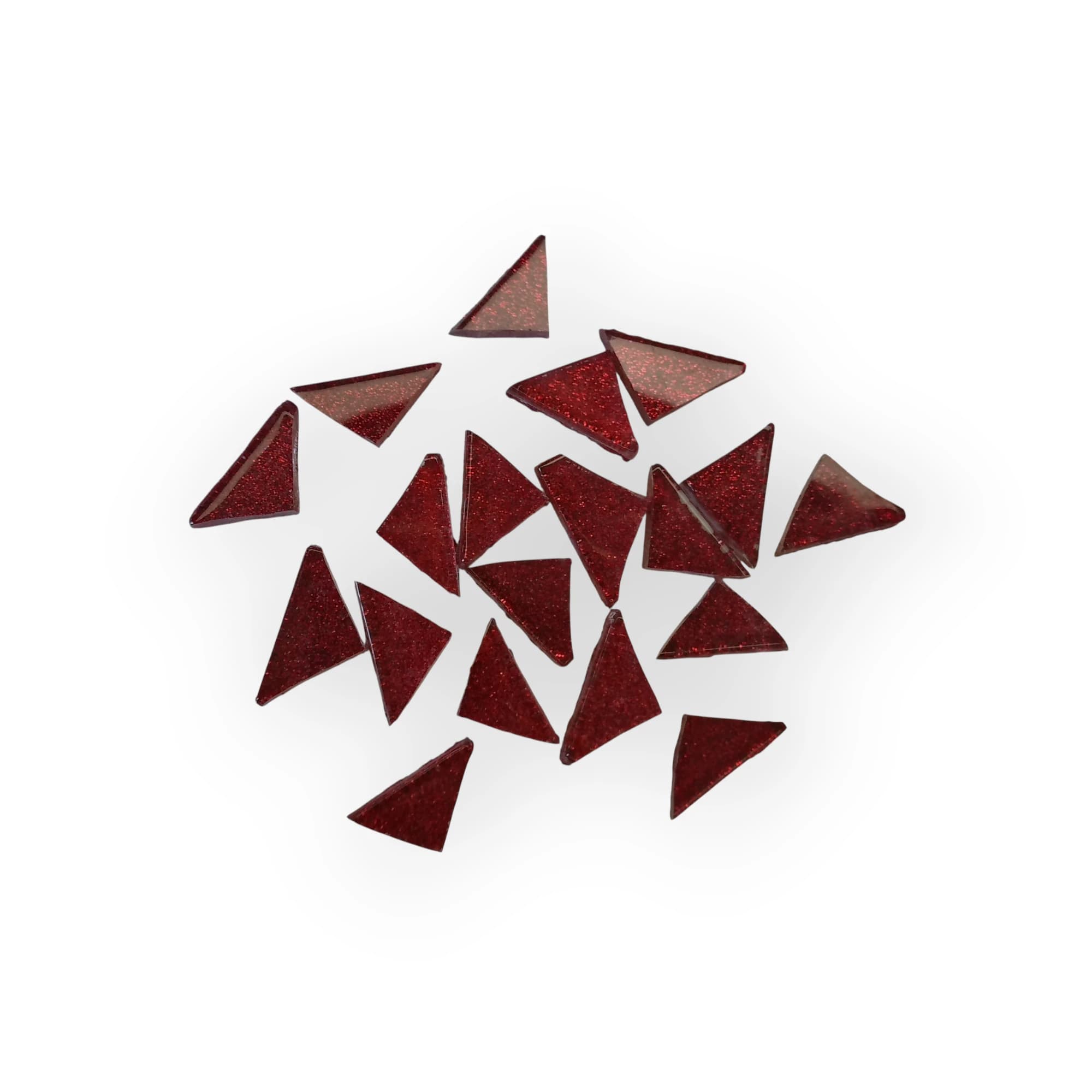 Bag of pre-cut GL Dark Red mosaic tiles