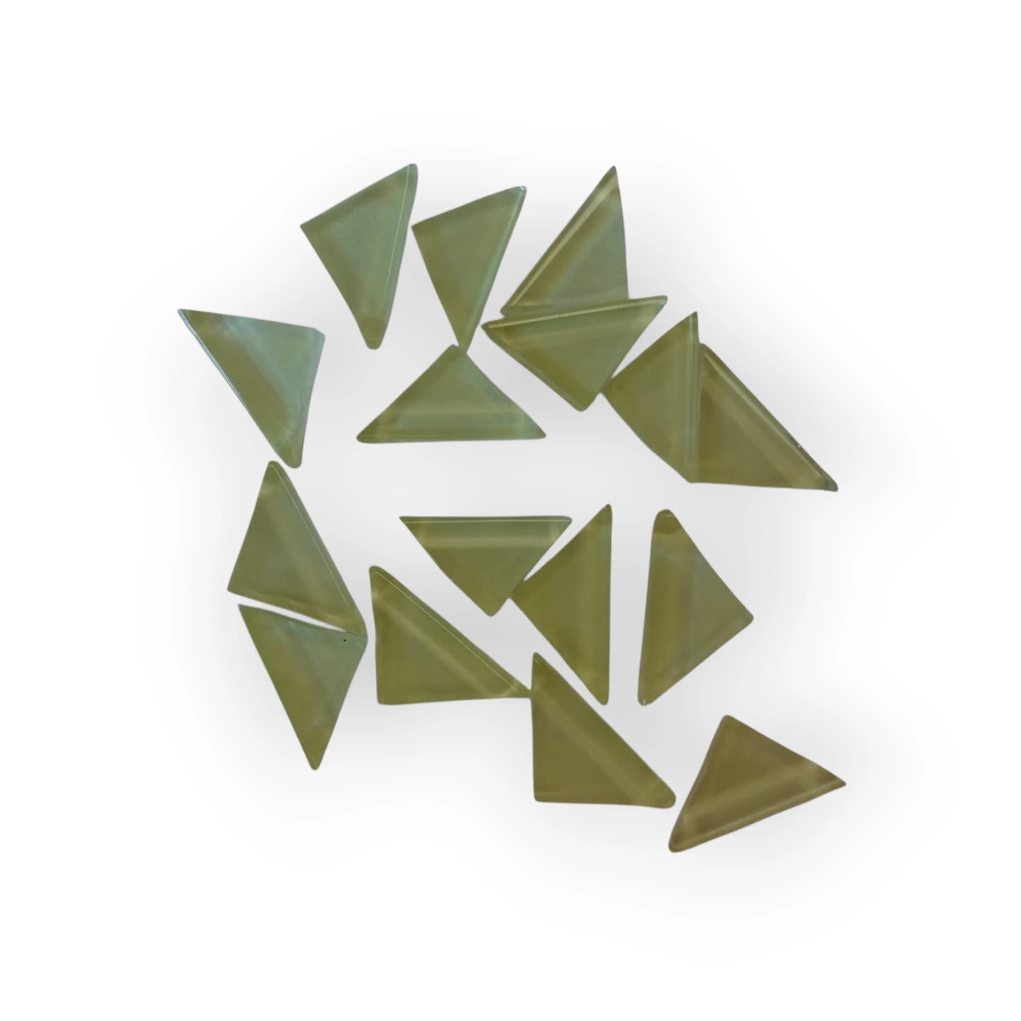 Bag of pre-cut Chartreuse mosaic tiles