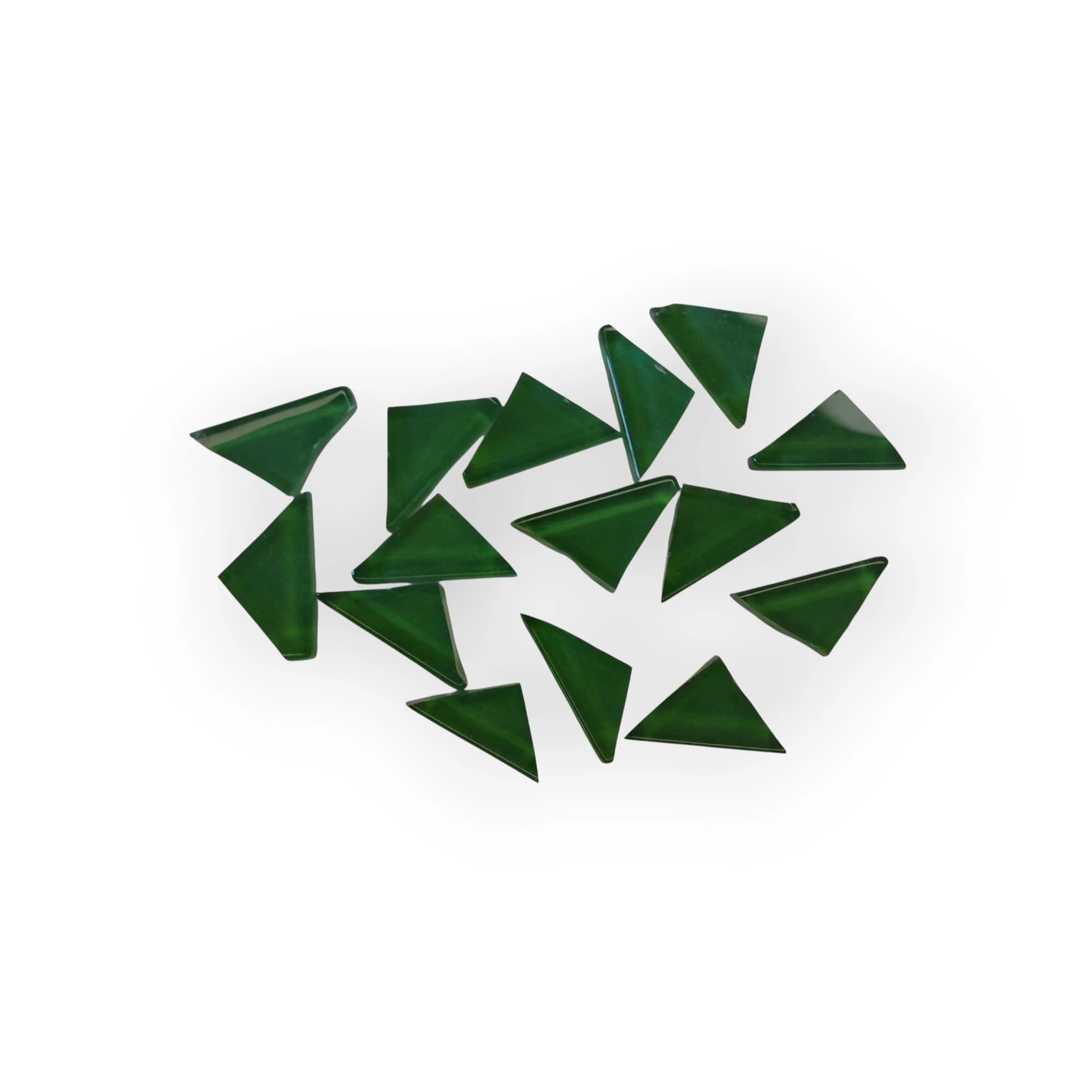 Bag of pre-cut Dark Green mosaic tiles