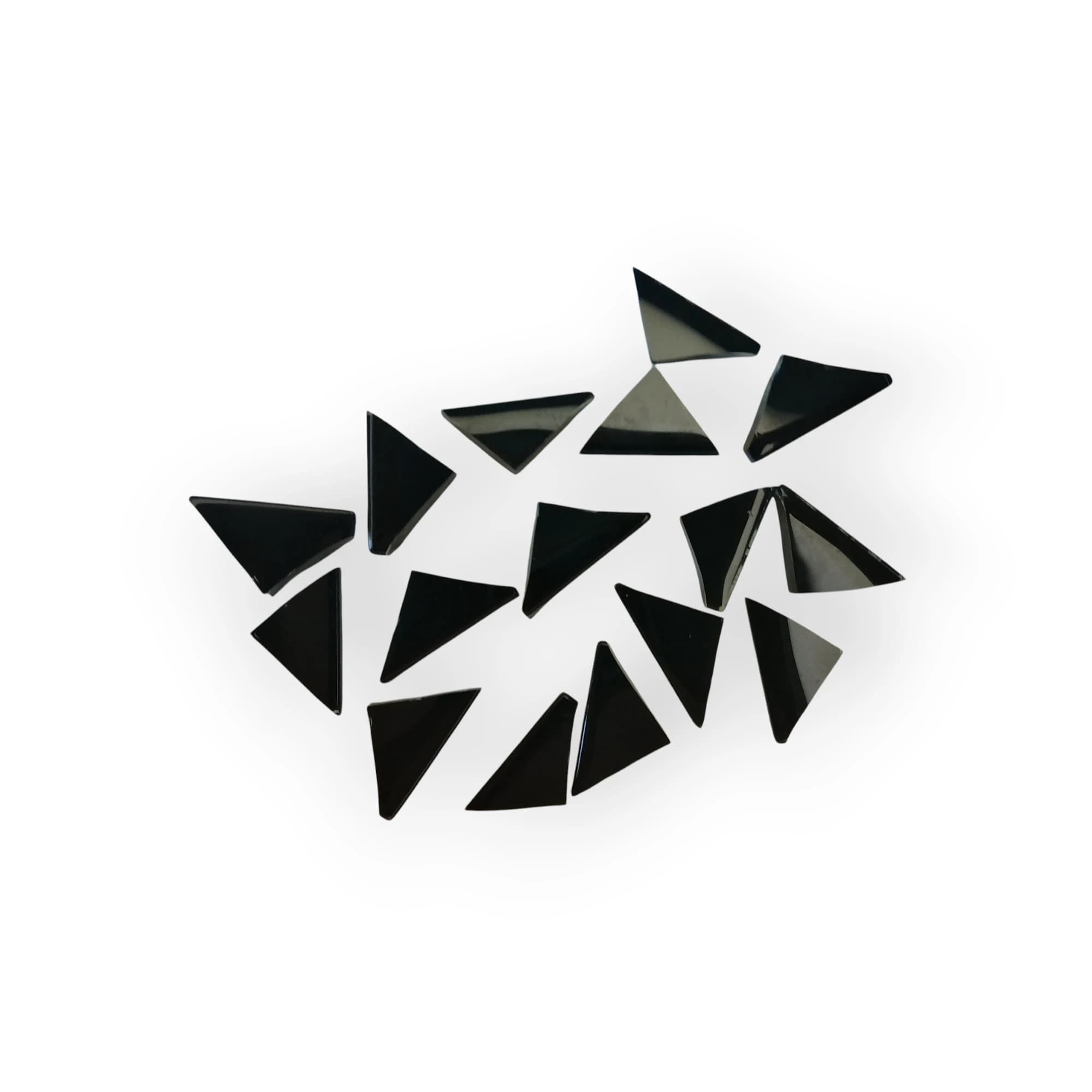 Bag of pre-cut Black mosaic tiles