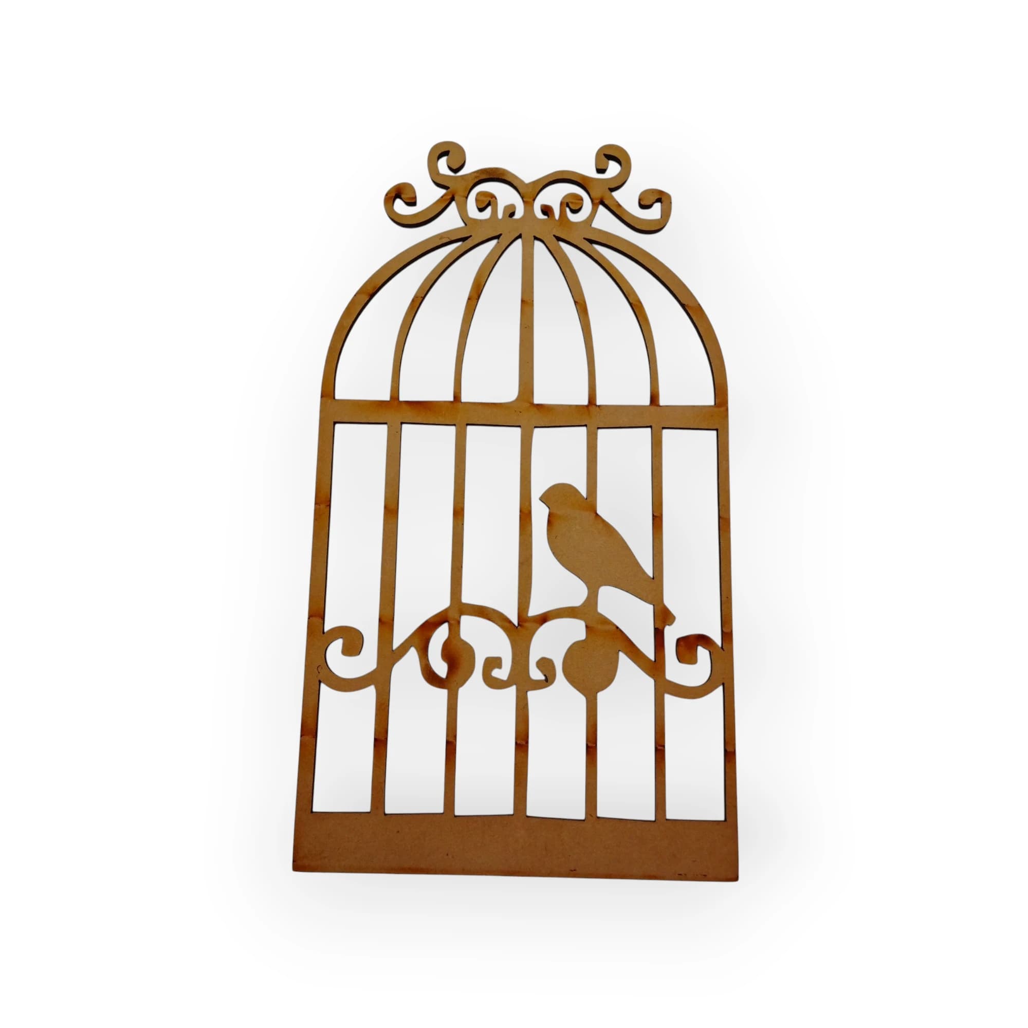 Blank Wood Template Bird In Cage