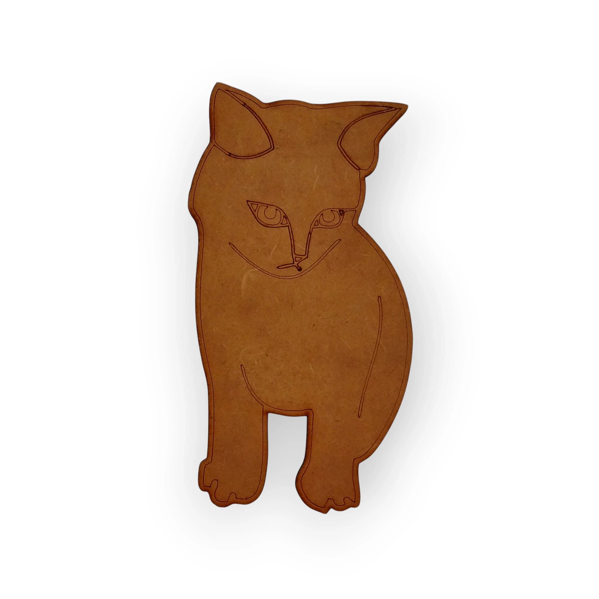 Blank Wood Template Cat
