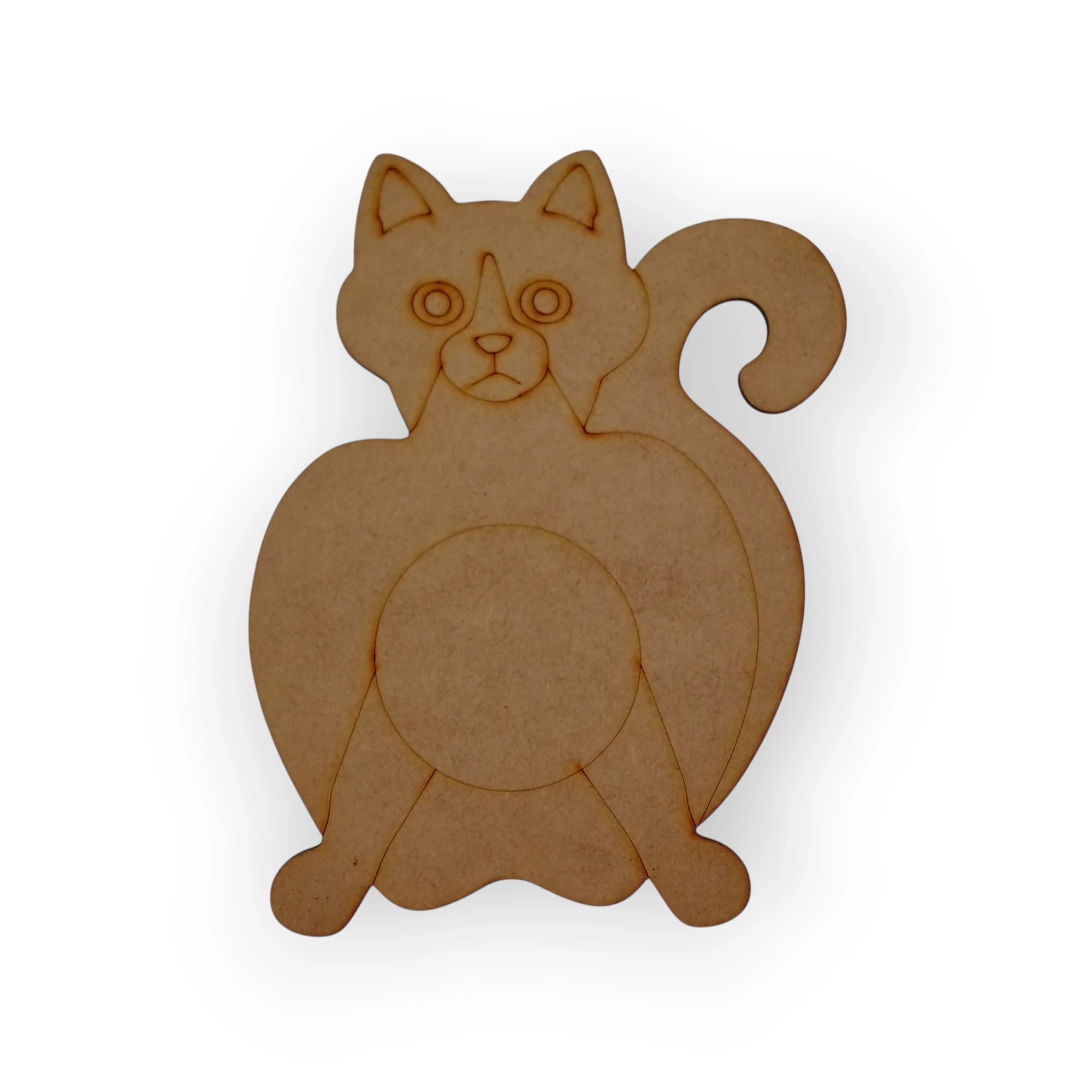 Blank Wood Template Cat