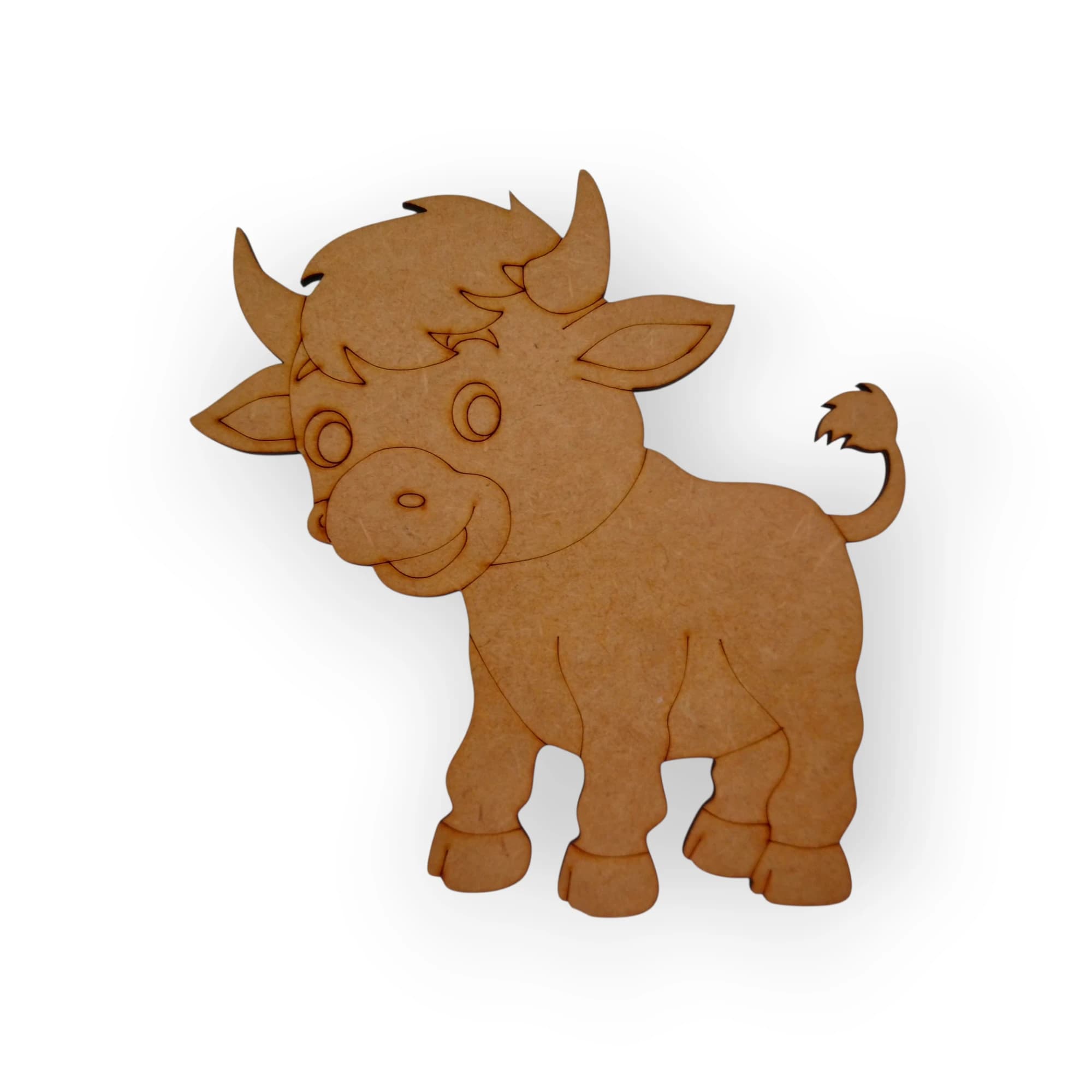 Blank Wood Template Cow