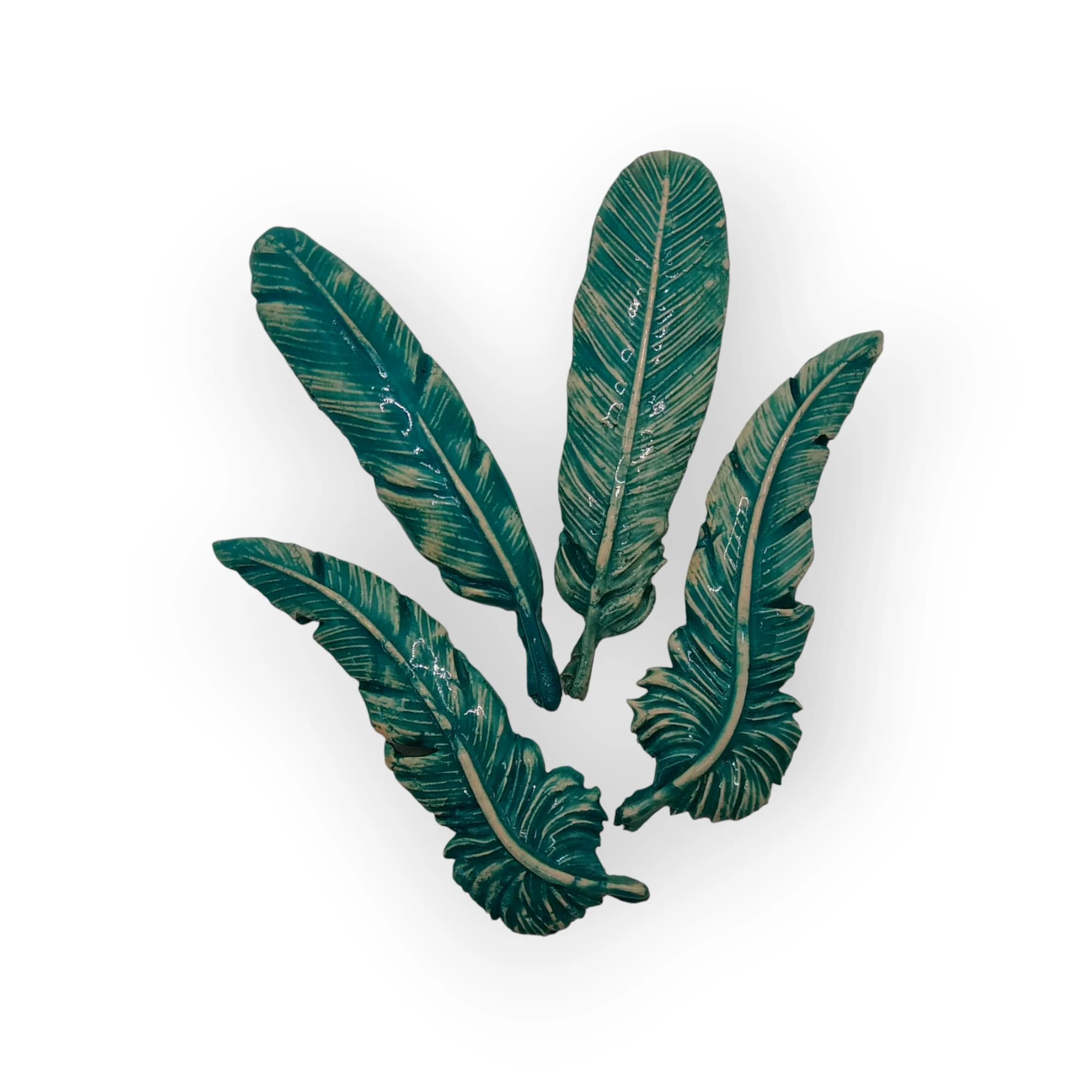 Ceramic Feathers - Turquoise