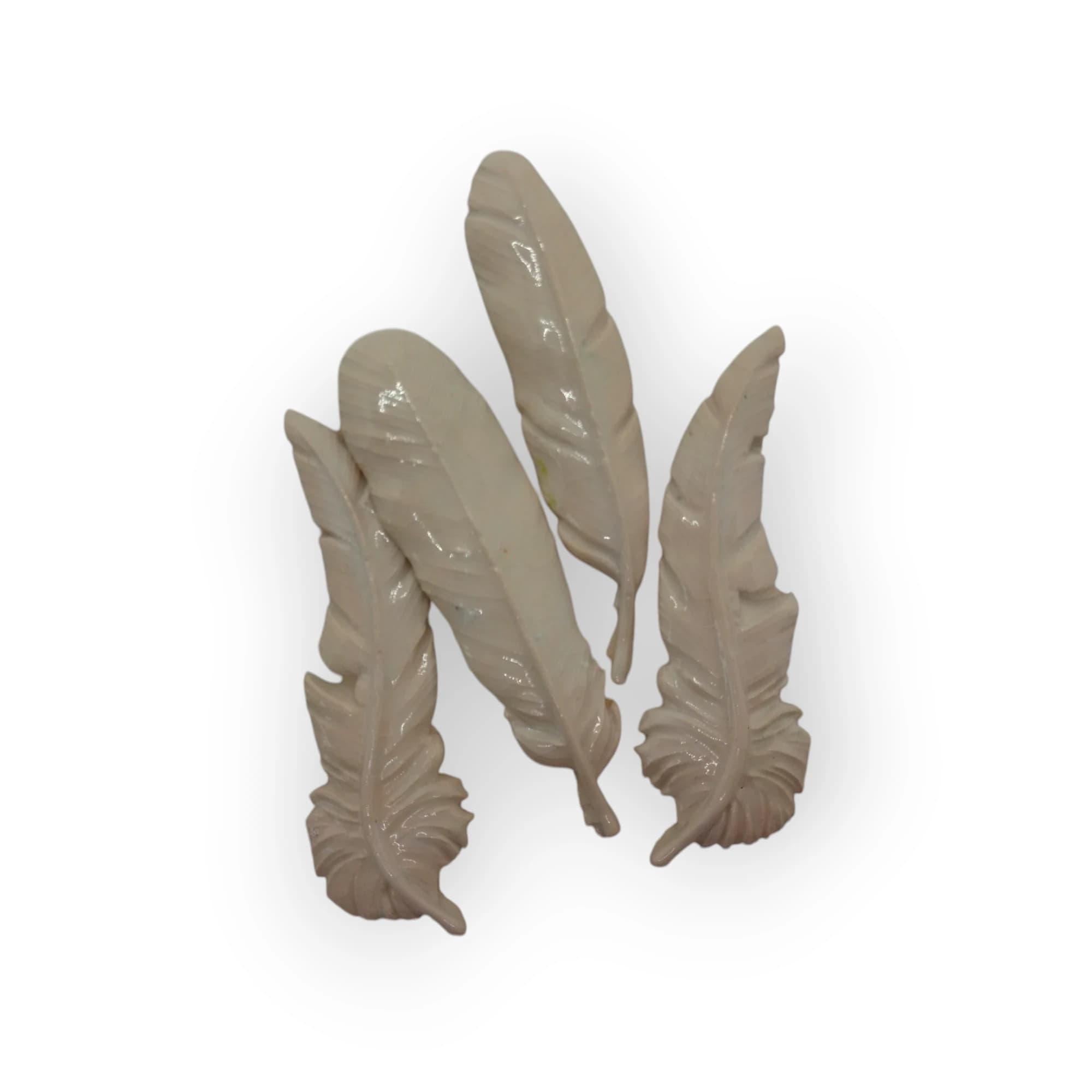 Ceramic Feathers - White
