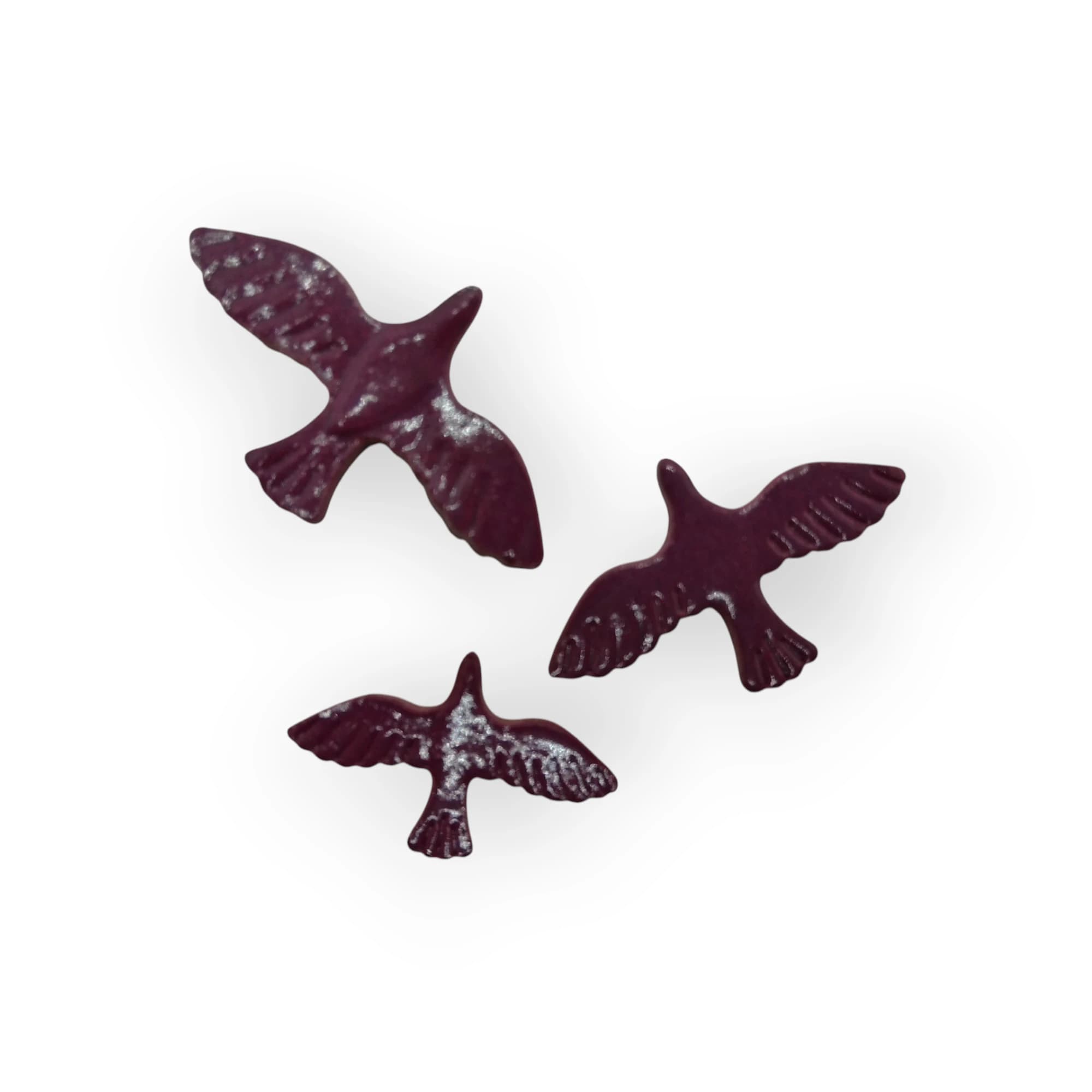Ceramic set of doves - Purple